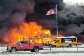 new hampshire school bus terminal fire
