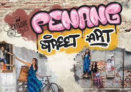 walking tour of street art in penang