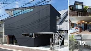 black l shaped house beautiful modern