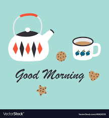 tea or coffee time royalty free vector