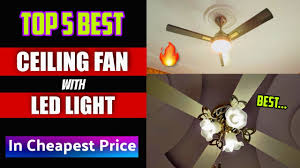 top 5 best ceiling fans with led lights