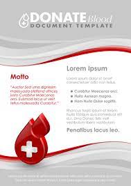 donate blood poster template vector