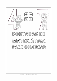cuadernos de matemáticas para colorear