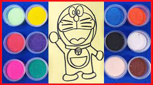 Đồ chơi trẻ em tô màu tranh cát mèo Đôraêmon thông minh, Doraemon Sand  Painting Toys (chị Chim Xinh) - YouTube
