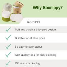 bounippy reusable makeup remover pads