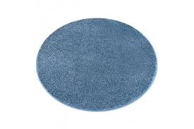 carpet round santa fe blue 74 plain