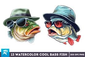 cool b fish sublimation clipart