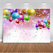 Us 10 29 38 Off Balloons Birthday Decoration Celebration Backdrop Festival Friends Party Theme Background Happy Vinyl Cloth In Background From