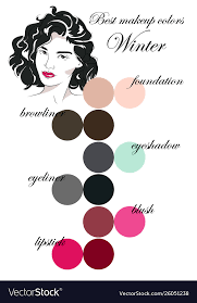 best makeup colors for winter type