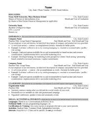 Mays Masters Resume Format Career Management Center Mays