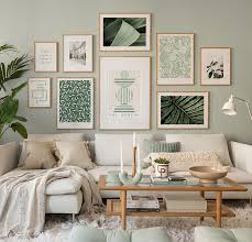 Abstract Wall Art With Oak Frames