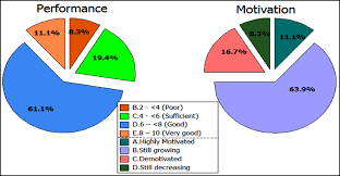 Pie Chart Of Performance And Motivation Assessment Showing