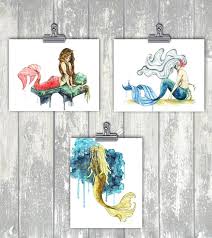 Mermaid Painting Watercolor Painting