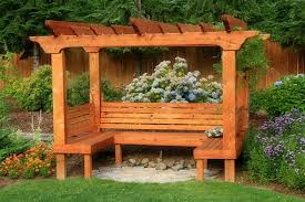 45 Garden Arbor Bench Design Ideas