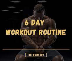 6 day workout split routine with pdf