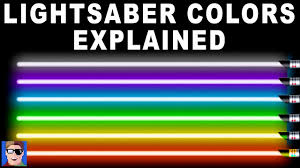 Star Wars Lightsaber Colors Explained
