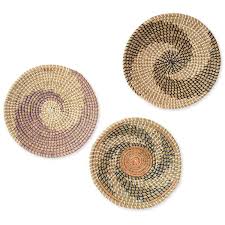 Wicker Wall Basket Decor Set