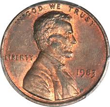 1983 Copper Lincoln Cents