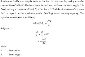 solved a beam of uniform rectangular