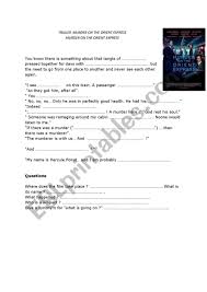 Comment, suggestion, or have a film trailer? Murder On The Orient Express Trailer Esl Worksheet By Rainbolady