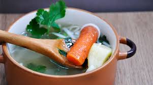 clear veggie noodle soup gourmandelle