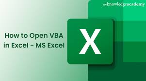 how to open excel vba editor visual