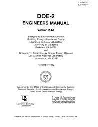 Doe 2 Engineers Manual Version 2 1a