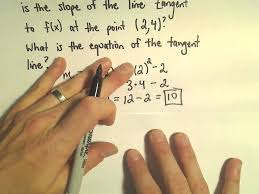 finding the equation of a tangent line