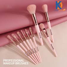 maange eye makeup pink brush set 12pcs