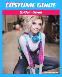 I gotta find a cosplay name :3. Spider Gwen Costume Guide Diy Cosplay W Mask Hood Ballet Shoes