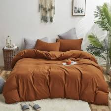 houseri solid pumpkin color comforter