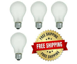 Topaz 100 Watt Incandescent Frost Light Bulb 4 Pack A19 E26 Base Rough Service For Sale Online Ebay