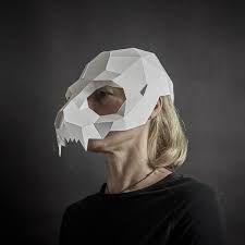 The designs are blank, so feel free to spice them up with colored paper or doodles. Dead Animal Mask Set Wintercroft
