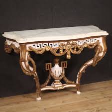Louis Xv Console With Marble Top 1980s