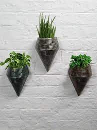 Fiber Wall Hanging Planter Indoor And