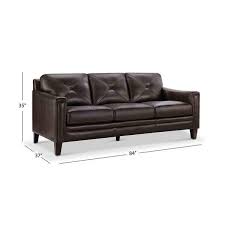 arm leather rectangle sofa