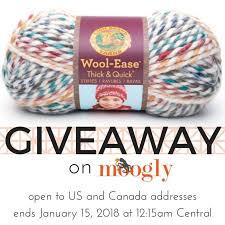 Lion Brand Wool Ease Thick Quick Giveaway Moogly