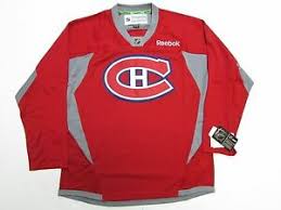 Details About Montreal Canadiens Habs Nhl Red Reebok Practice Hockey Jersey Size Medium