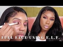 full face using e l f cosmetics