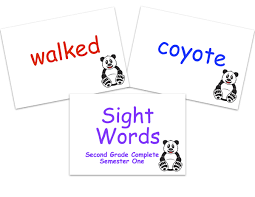 Sight Words Flashcards Second Grade Semester One