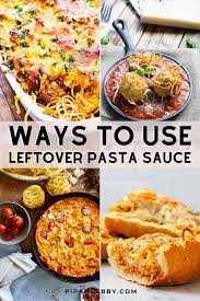 recipes for leftover spaghetti sauce
