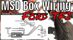 With the tests im gonna show you youll be able to pinpoint the problem to the ignition control module or the ignition coil or the profile ignition pickup sensor pip sensor or the spark plug wires or the distributor cap. Msd Wiring To Ford Tfi Style Ignition Foxbody F150 Ford Tfi Youtube