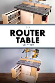 Best for full size table: How To Build A Router Table With Bit Storage Dust Collection Crafted Workshop