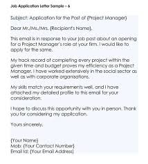 Help following up on an application. How To Write A Job Application Letter Samples Examples