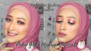pinky gold makeup tutorial msian