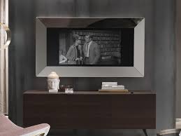 Mirroring Tv Framed Wall Mounted