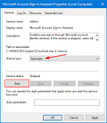 into microsoft account in windows 10