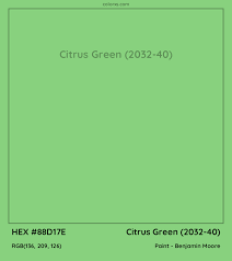 Benjamin Moore Citrus Green 2032 40