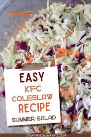 kfc coleslaw copycat recipe creative