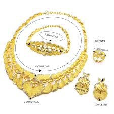 gold plated jewelry sets for women